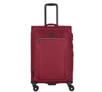 d&n Travel Line 9704 4 wheels Trolley M 68 cm with expansion pleat red