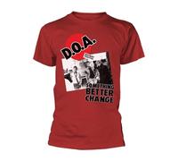 D.O.A. Unisex Adult Something Better Change T-Shirt (XL) (Red)