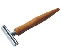 D.O.M. Rasierhobel KLASSIK Men Shaving Razor With Olive Wood Handles