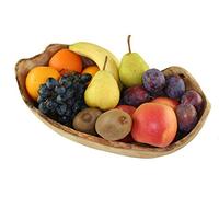 D.O.M.® Rustic Fruit Bowl Made of Natural Olive Wood in 5 Sizes (Length 34-36 cm)