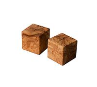 D.O.M. Salt and/or pepper shaker cubes made of olive wood., Salzstreuer