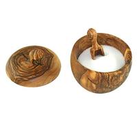 D.O.M.® salt box with salt bowl made of olive wood.