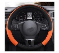 D/O Shape 36cm Car Steering Wheel Cover PU Leather For Toyota For Aqua For Prius Protector Steering Wheel(ORAGE O SHAPE)
