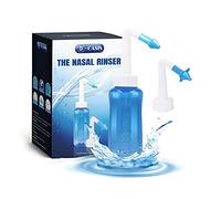 D-Oasis Neti Pot Sinus Rinse Kit for Saline Nasal Rinse-Sinus Rinse Bottle for Nasal Irrigation System-Nasal Douche Kit for Allergy & Congestion Aid-Nasal Rinse Nose Cleaner for Adults & Kids (300ml)