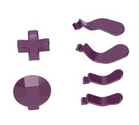 D Pads Paddles, Metal Stainless Steel Gamepad Buttons Replacement, Game Controller Accessories Compatible for Xbox One Elite Series 2(Purple)