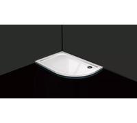 D Pro T Bathrooms 1200mm X 760mm Right Hand Slimline Offset Quadrant Shower Tray Stone Resin, 30mm Low Profile, Free 90mm Waste