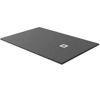 D Pro T Bathrooms Slate Effect Shower Tray 1700 X 800mm Rectangle, Black, Low Profile, Wet Room, Grated Waste