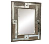 D Pro T Homeware Luxury Mirrored Dressing Table Mirror With Antique Wood Frame Bedroom Furniture Range