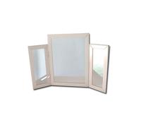 D Pro T Homeware Pink Dressing Table Mirror Bevelled Glass Vanity Console For Bedroom