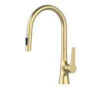d Pull Out Kitchen Faucet Three Funct Single Handle Hot & Cold Water Mixer Tap for Countertop Mounting