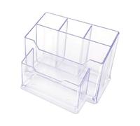D.RECT 0080 Acrylic Pen Holder Table Organiser Desk Organiser Desk Pen Holder Multifunction Organiser Transparent