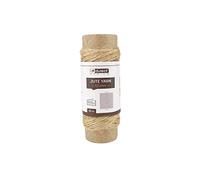 D.RECT 10 m Jute Twine Natural Brown Jute Cord | Packing, Gift, Craft, Decorative Cord | 1.2 mm Thickness | For: Packaging, DIY Arts & Crafts, Floristry, Decoration