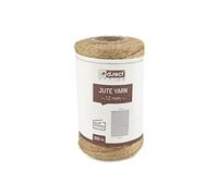 D.RECT 100m Natural Brown Jute Rope, Gift Decorative Wrap Twine | 1.2mm Thick | For: Packaging, DIY Crafts, Floristry, Decorating, Home Decor | 800155