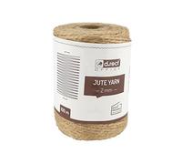 D.RECT 100m Natural Brown Jute Rope, Gift Decorative Wrap Twine | 2mm Thick | For: Packaging, DIY Crafts, Floristry, Decorating, Home Decor | 800157