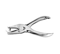 D.RECT Single Hole Punch 6 mm - Silver Hole Punch, 1-Fold Hole Punch - Paper Punch, Office Hole Punch - Heavy Duty Hole Punch as Desk Accessory Ideal Hole Punch for Folders | 8 Sheets