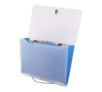 D.RECT 5540 Sorter Pouch | Document Sorter, School, Alphabetical | Expandable Document Pockets | Sorter 12 Compartments | School, Office, Home | Format A4 | Blue