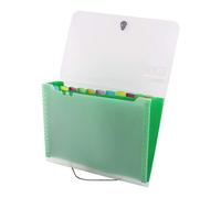 D.RECT 5540 Sorter Pouch | Document Sorter, School, Alphabetical | Expandable Document Pockets | Sorter 12 Compartments | School, Office, Home | Format A4 | Green