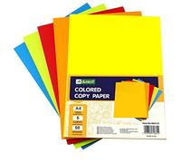 D.RECT A4 Coloured Copier Paper - 250 Sheets (5×50) - Universal Printer Paper for Laser & Inkjet - Ideal for Sorting, Coding & Creative Projects
