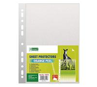 D.RECT Punched Pockets A4 50 Micron - Polly Pocket A4 Package of 100 Units - Plastic Wallets A4 Clear Perforated - Grained Polypropylene Pockets, Quality Punched