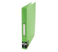 D.RECT A4 Ring Binder 2 Ring 35mm Spine - Durable PP Lever Arch File Folder with Inside Pocket - Green