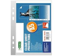 D.RECT A5 Document Wallets - Transparent Film Packaging (50 µm, 0.05 mm) - Pack of 100
