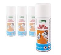 D.RECT Adhesive and Label Remover, Sticker and Adhesive Residue Remover, Spray can, 400 ml, Pack of 4, Transparent