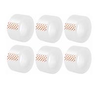 D.RECT Adhesive Tape Transparent - Pack of 6 Rolls Office Tape 24mm x 20m - Strong Adhesion Sticky Tape for School Home and Office