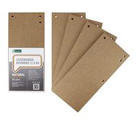 D.RECT AVR Kraft Tabs 1/3 A4 Pack of 50