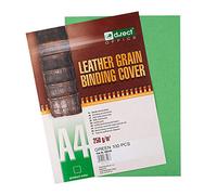 D.RECT Back Cover Sheets Imitation Leather A4 Green Pack of 100