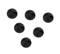 D.RECT Cable Holder Pack of 6 Black