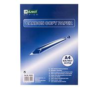 D.RECT Carbon Paper for Handwriting | DIN A4 | Carbon Copy Paper | Tracing Paper Ideal for Transferring Projects, Patterns, Drawings on Various Types of Materials | 50 Sheets | Violet Blue