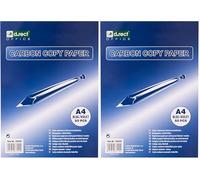 D.RECT Carbon Paper for Handwriting | DIN A4 | Carbon Copy Paper | Tracing Paper Ideal for Transferring Projects, Patterns, Drawings on Various Types of Materials | 50 Sheets | Violet Blue (Pack of 2)