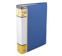 D.RECT Display Book PP A4, 100 Sleeves, Display Folder, Solid, Presentation Folder, Offer Folders, Blue