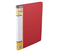 D.RECT Display Book PP A4 20 Sleeves Solid Red Presentation Folder
