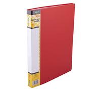 D.RECT Display Book PP A4 30 Sleeves Display Folder Solid Presentation Folder Offer Folder Red