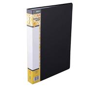 D.RECT Display Book PP A4 | 60 Pocket Display Folder | Solid Presentation Folder | Black