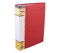 D.RECT Display Book PP A4 80 Pockets - Display Folder - Presentation Folders - Offer Folders, Red