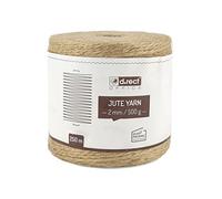 D.RECT - Jute Cord | Packing & Gift Ribbon | 2mm, 250m Spool, Beige