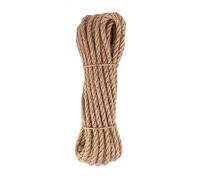 D.RECT - Jute Rope 10 m - Hemp Rope, Natural Fibre Rope, Jute Yarn Twisted - Jute Twine for Gardening, Bundling, Camping, Home Decoration - Thickness 8 mm