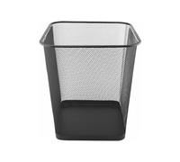 D.RECT Komo Waste Paper Bin, Metal Grid, 18 Litres, Square Bin, Desk, Office, Waste Bin, Black, en_AE Komo Waste Paper Bin, Metal Grid, 18 Litres, Square Bin, Desk, Office, Waste Bin, Black