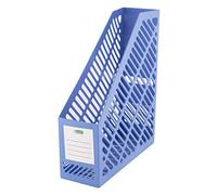 D.RECT Magazine Rack in Classic Design for Organised Storage of Documents, Booklets and Folders up to A4 - C4 Width 90 mm Blue,110581