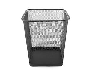 D.RECT Metal Mesh Waste Bin 18L - Black Rubbish Bin for Office, Bedroom & Home - Durable Steel Frame, Breathable Mesh, Leak-Proof Bottom - Ideal for Paper, Plastic & General Waste