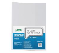 D.RECT Notebook Covers Set of 10 DIN A4 Transparent - Book Covers Made of Durable and Wipe-Clean Polypropylene Film Strong, 150 Microns Clear