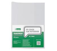 D.RECT Notebook Covers Set of 25 DIN A4 Transparent - Book Covers Made of Durable and Wipe-Clean Polypropylene Film Strong, 90 Microns Clear