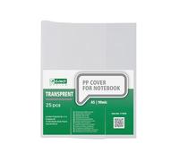 D.RECT Notebook Covers Set of 25 DIN A5 Transparent - Book Covers Made of Durable and Wipe-Clean Polypropylene Film Strong, 90 Microns Clear