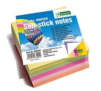 D.RECT | Notepad Sticker | Compact Sticker Notepad | 76x76mm 400 Sheets | to Stick On The Fridge, The Wall | Super Sticky Notes | Neon Colors