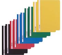 D.RECT Pack of 10 File Folders Cardboard (2 per Colour 5 x 2) | Cardboard File