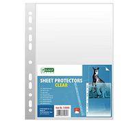 D.RECT Perforated Pockets | A4 Size | 50 Micron | Package of 100 Units | Clear Perforated | Smooth | Polypropylene Pockets | Quality Punched Pockets