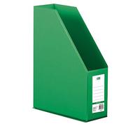 D.RECT Plastic Organiser Magazine Holder with Viewing Window for Labelling PVC A4 90 mm Foldable Green