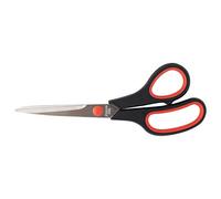 D.RECT SG-210 Scissors 21cm - Stainless Steel Office Scissors with Soft Rubber Grip - Precision Cutting for Paper, Card & Tape - for School, Home, Office Use